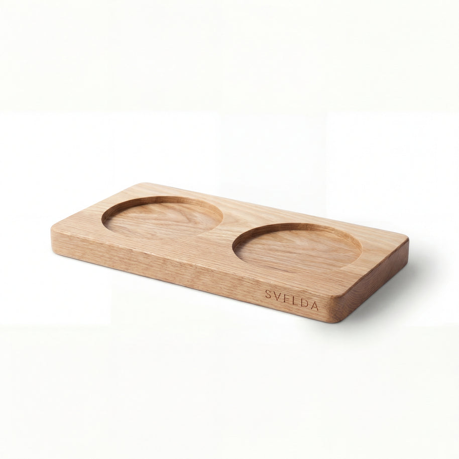 Wooden Bowl Base, Double